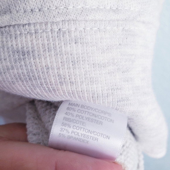 Zella Carey Crewneck High/Low Sweatshirt In Heathered White - Picture 7 of 8